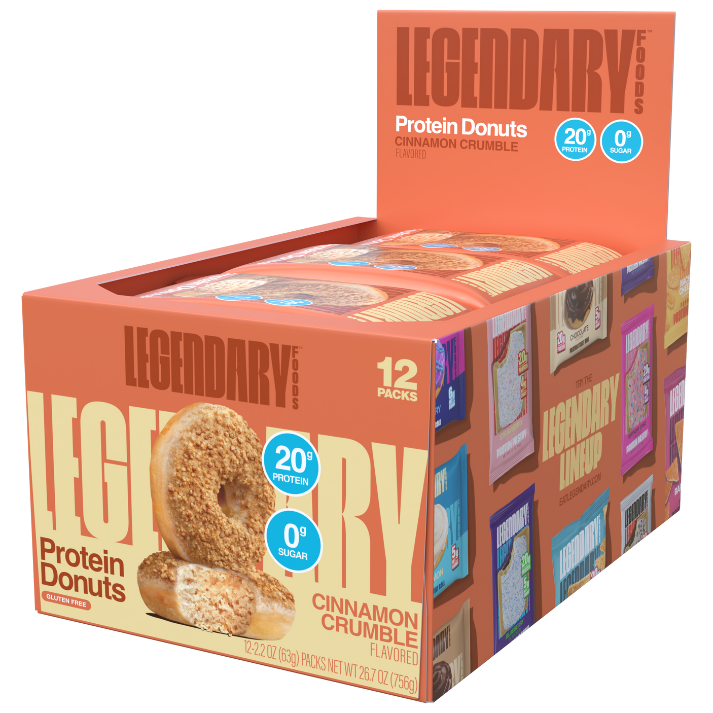 Legendary Foods - Beignets protéinés - 12 x 65 g