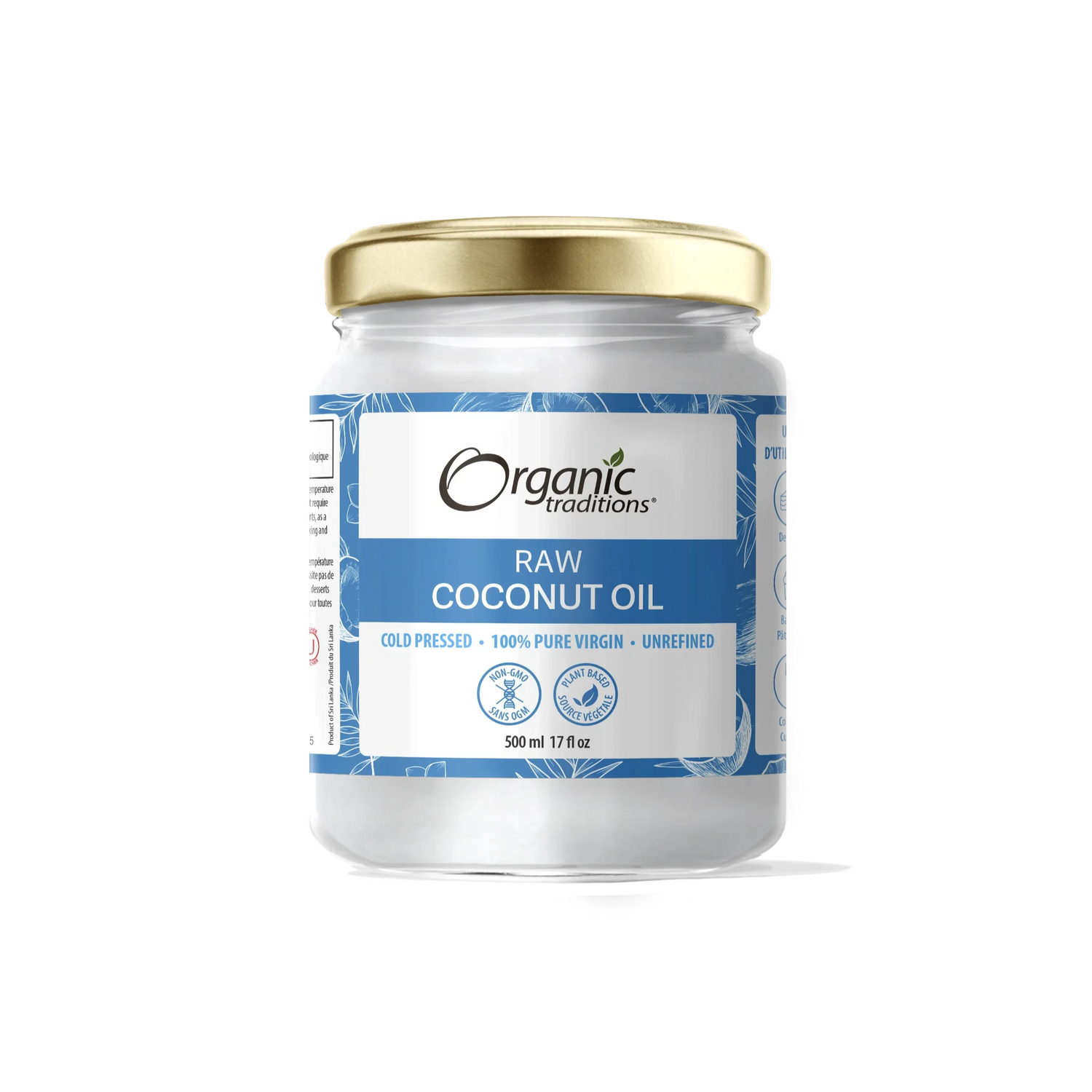 Organic Traditions - Organic Raw Coconut Oil - 500ml