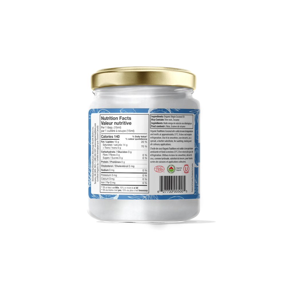 Organic Traditions - Organic Raw Coconut Oil - 500ml