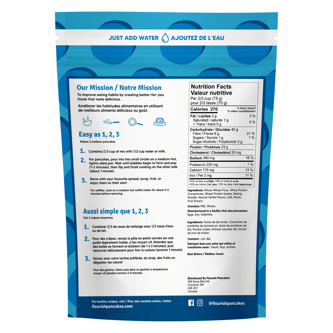 Flourish - Healthy Protein Pancake Mix - 430g