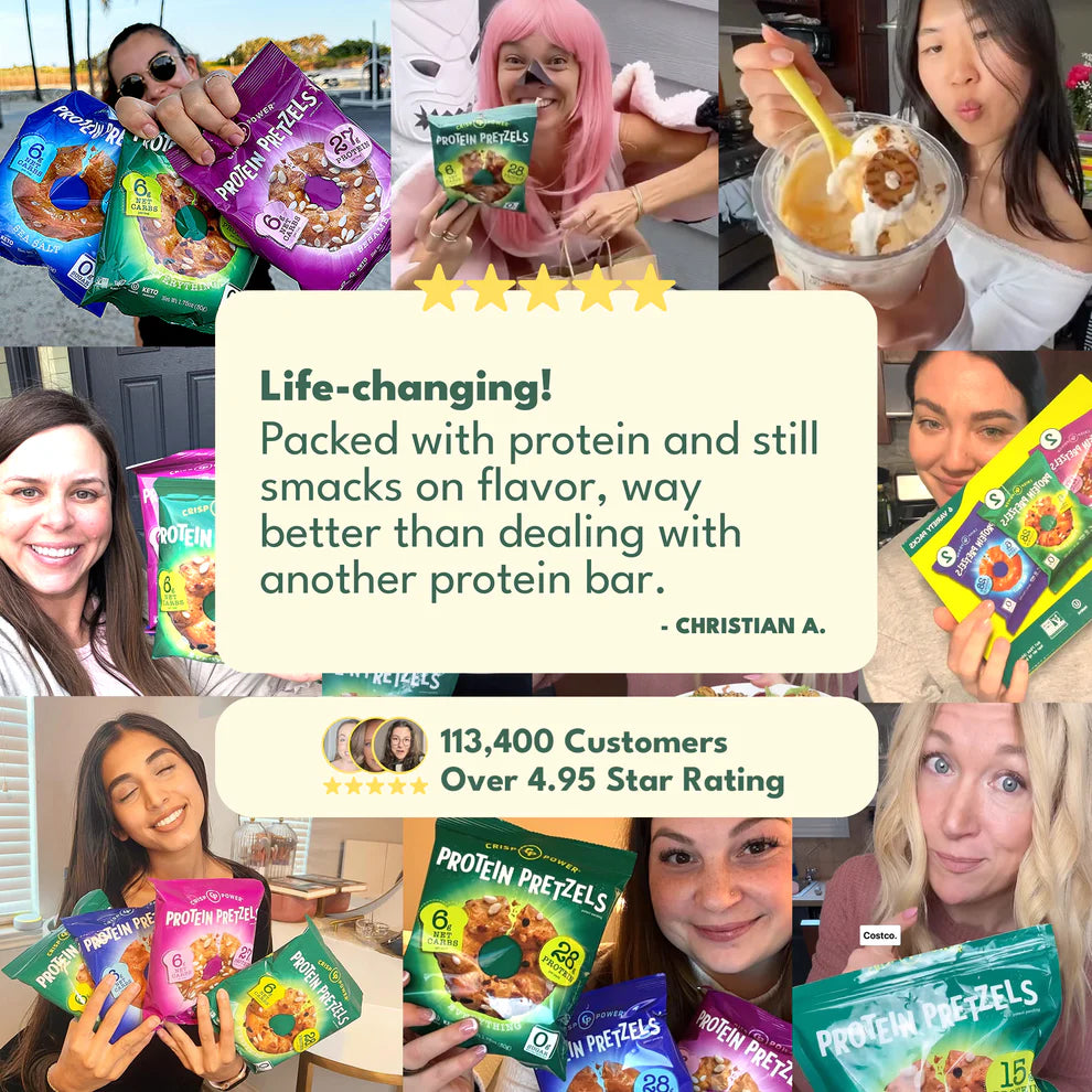 Crisp Power - High Protein Pretzel Crisps - 50g