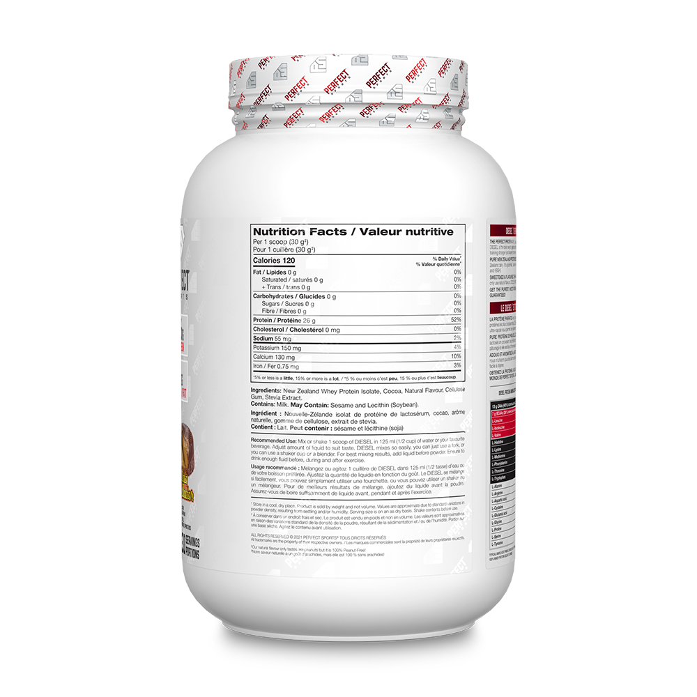Perfect Sports - Diesel New Zealand Whey Isolate Protein - 2lbs