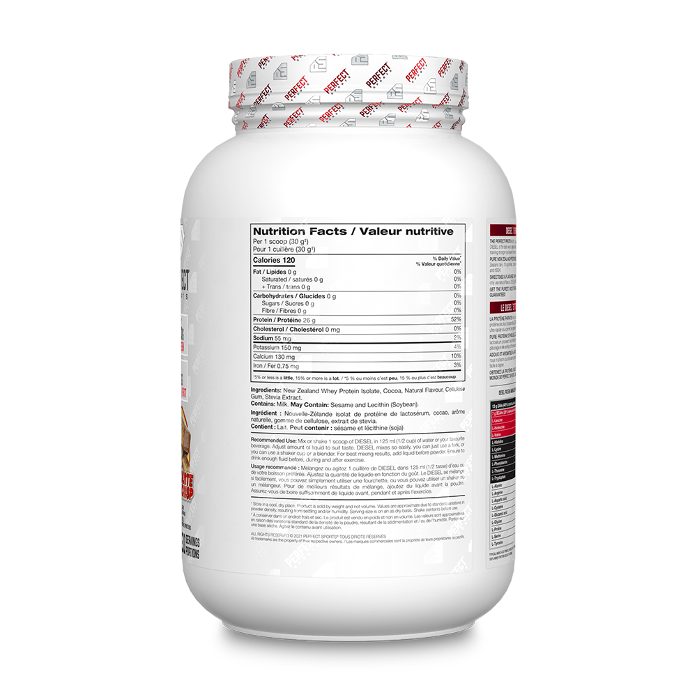 Perfect Sports - Diesel New Zealand Whey Isolate Protein - 2lbs