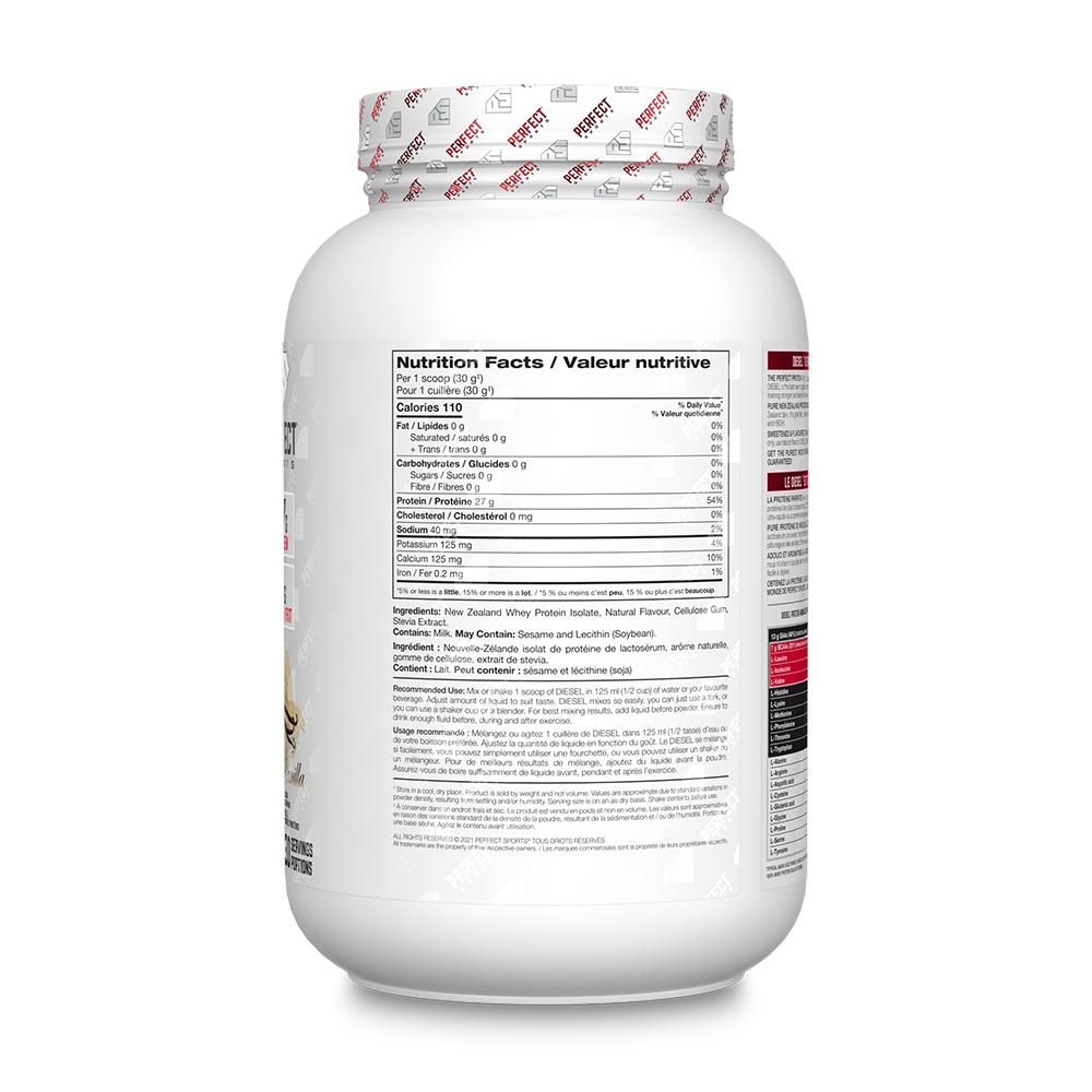 Perfect Sports - Diesel New Zealand Whey Isolate Protein - 2lbs