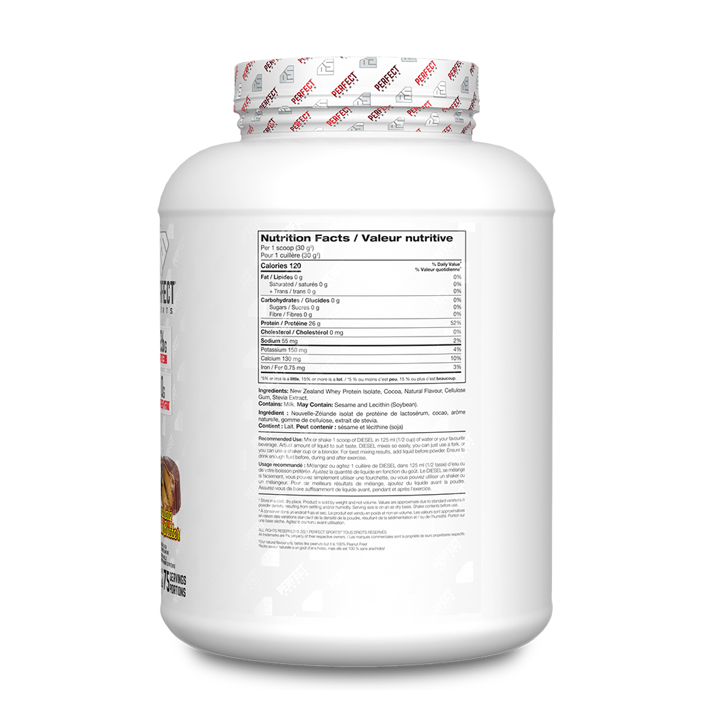Perfect Sports - Diesel New Zealand Whey Isolate Protein - 5lbs