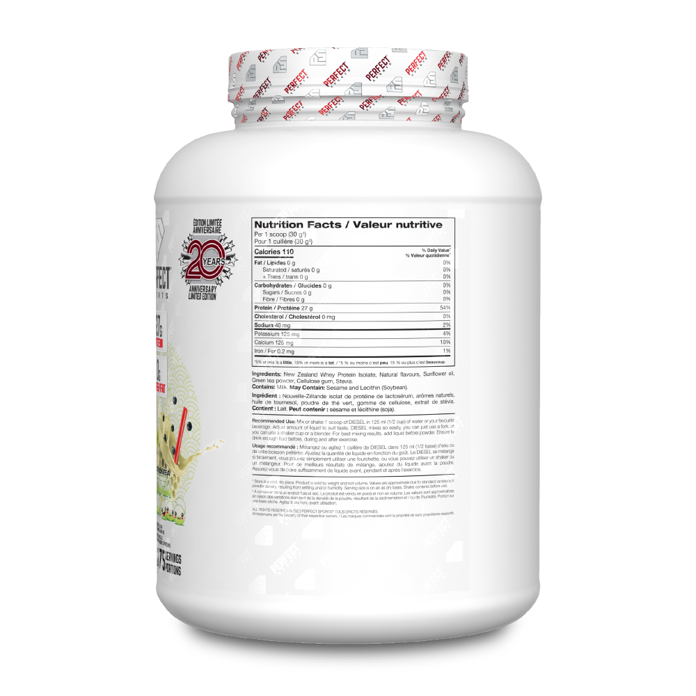 Perfect Sports - Diesel New Zealand Whey Isolate Protein - 5lbs