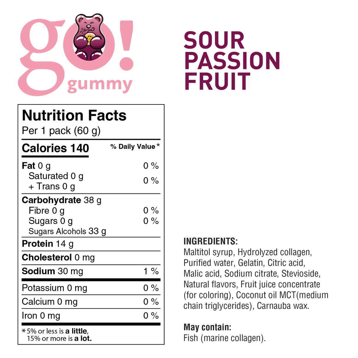 Go Nutrition - Go Protein Gummy 60g - Box 12