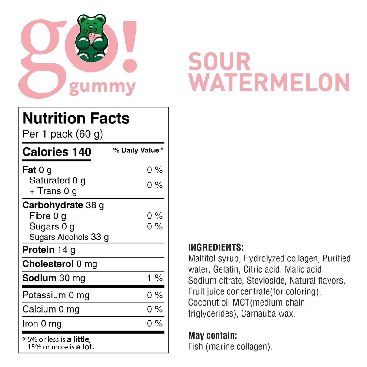 Go Nutrition - Go Protein Gummy - 60g