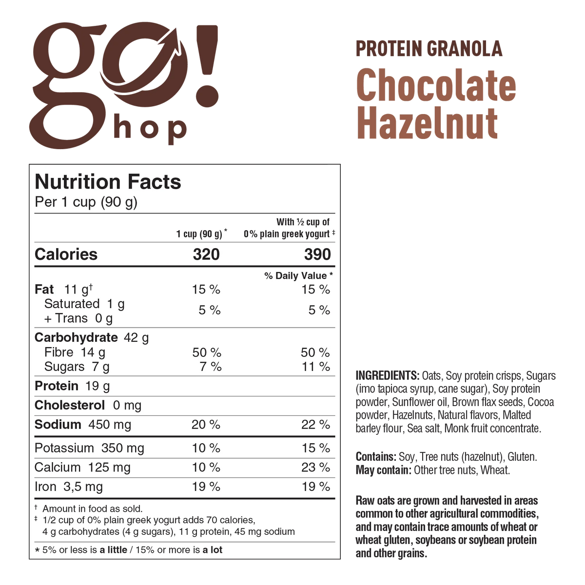 Go Nutrition - Go Hop Protein Granola - 283g