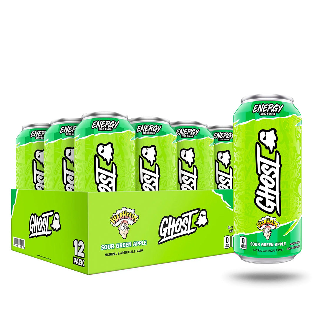 GHOST ENERGY DRINK SOUR GREEN APPLE BOX