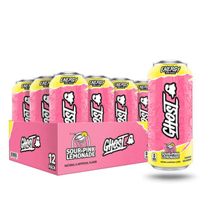 GHOST ENERGY DRINK SOUR PINK LIMONADE BOX