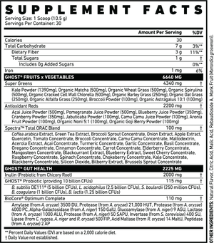 Poudre de super-aliments verts Ghost - 30 portions