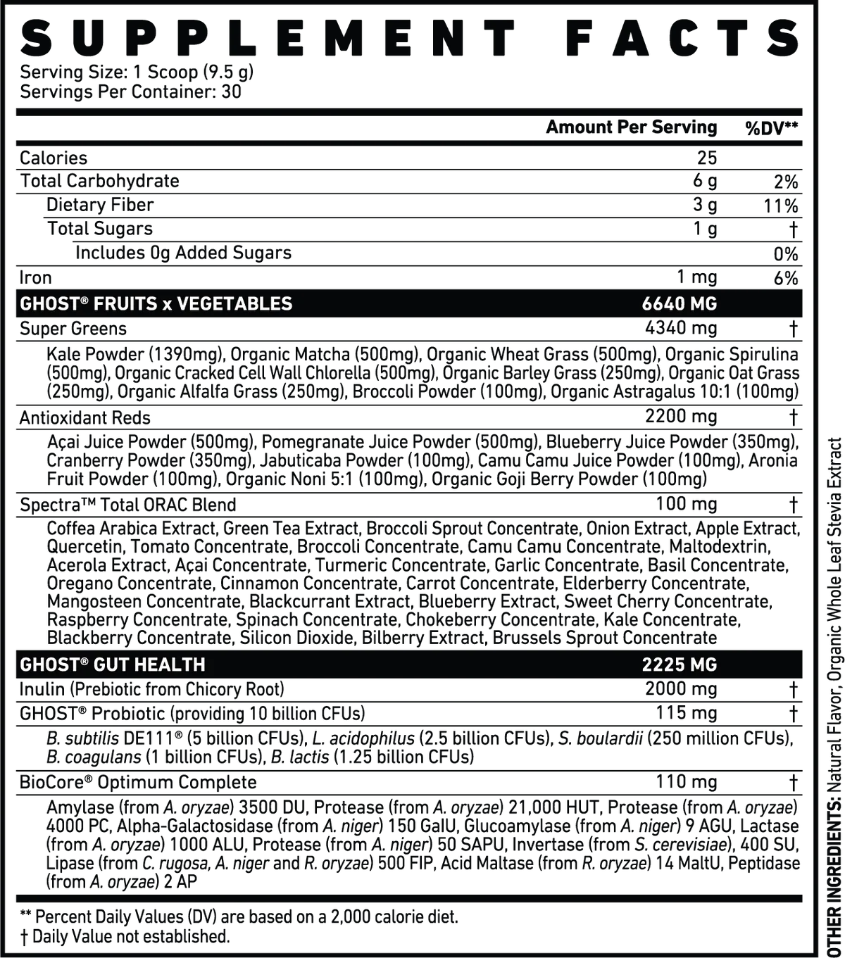 Ghost - Greens Superfood Powder - 30 serving