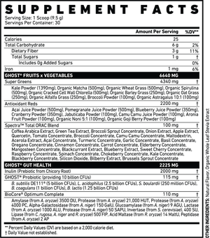 Poudre de super-aliments verts Ghost - 30 portions
