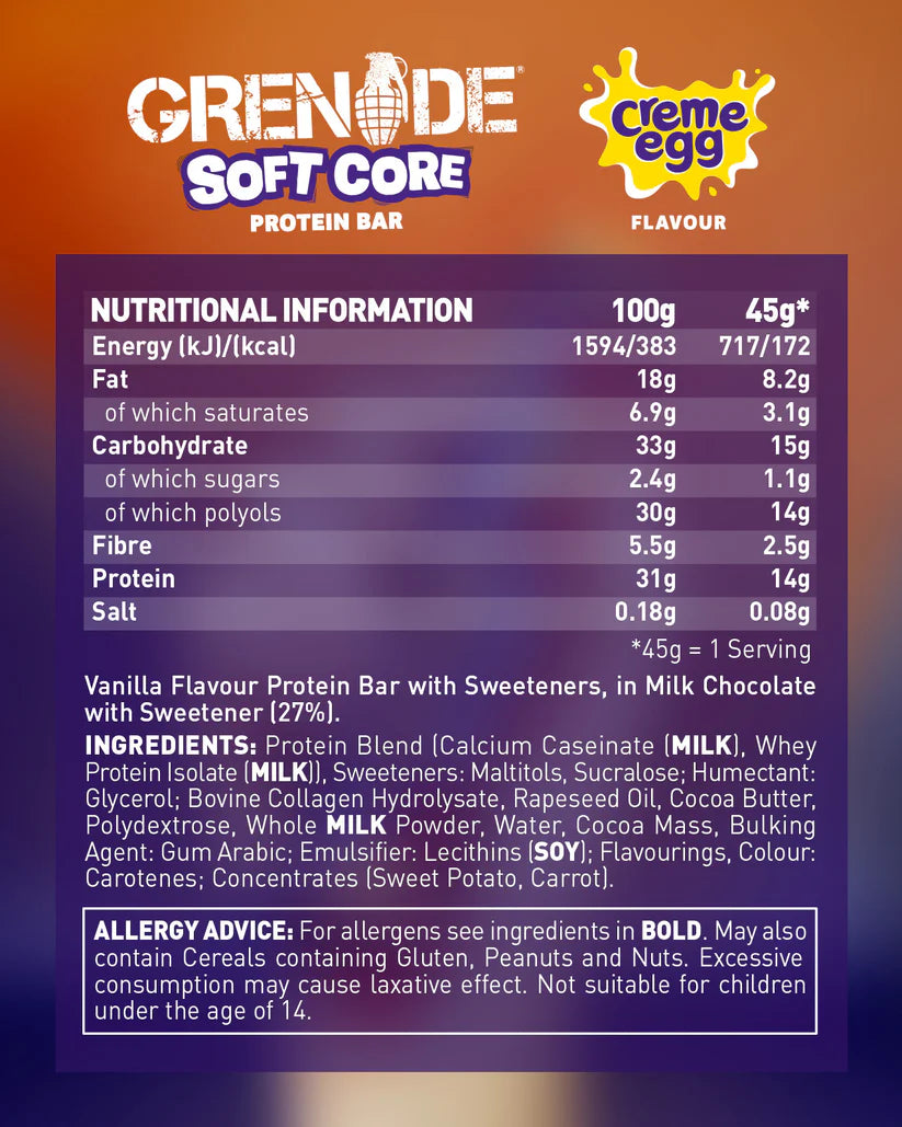 Grenade - Protein Bar 45g - Creme Egg® (Limited Edition)