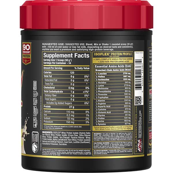 Allmax Nutrition - Whey Protein Isolate Isoflex - 425g