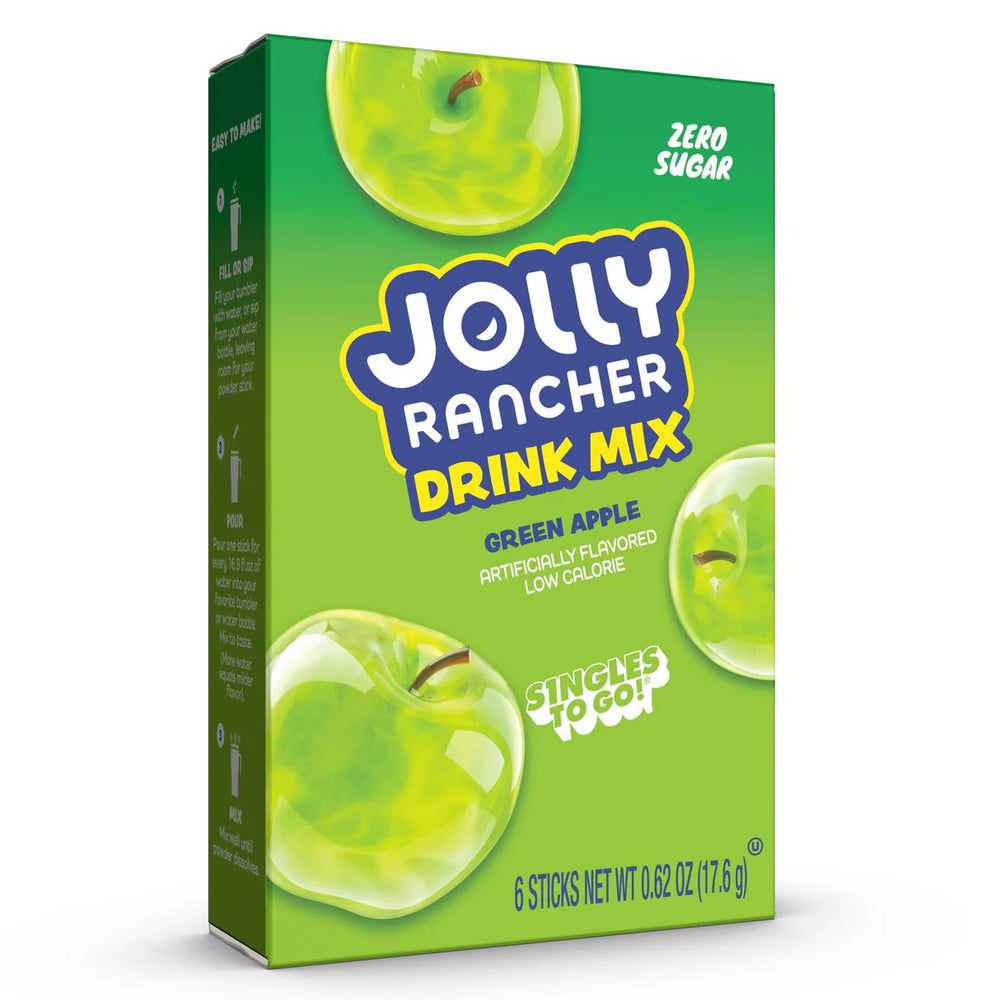 Jolly Rancher - Zero Sugar Singles To Go Drink Mix - Pak 6
