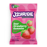 Joyride Sour Strawberry Gummies – Low Sugar Sour Worms, 3.5 oz