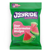 Joyride Sour Watermelon Wedges low sugar sour candy in a 3.5 oz bag