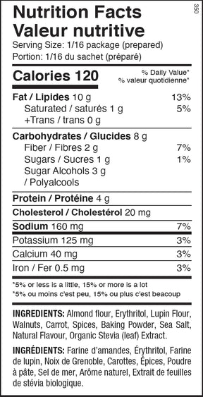 Ans Performance - Keto Cake Mix Carrot Cake - 278g