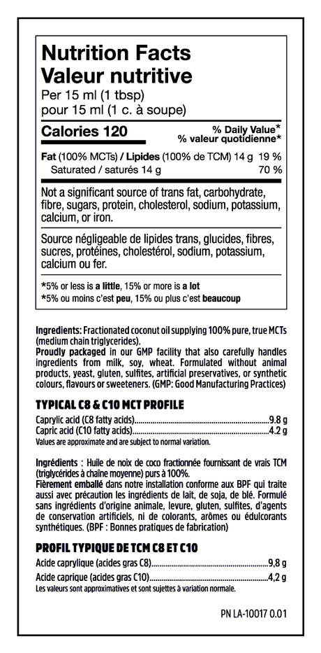 North Coast Naturals - 100% Pure MCT Oil - 946ml