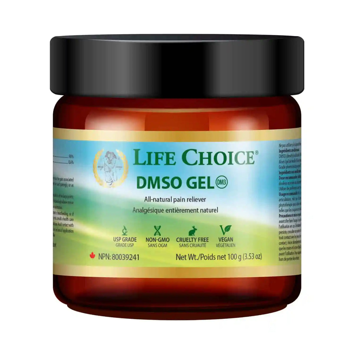 Life Choice - 90% DMSO Gel All Natural Pain Reliever - 100g