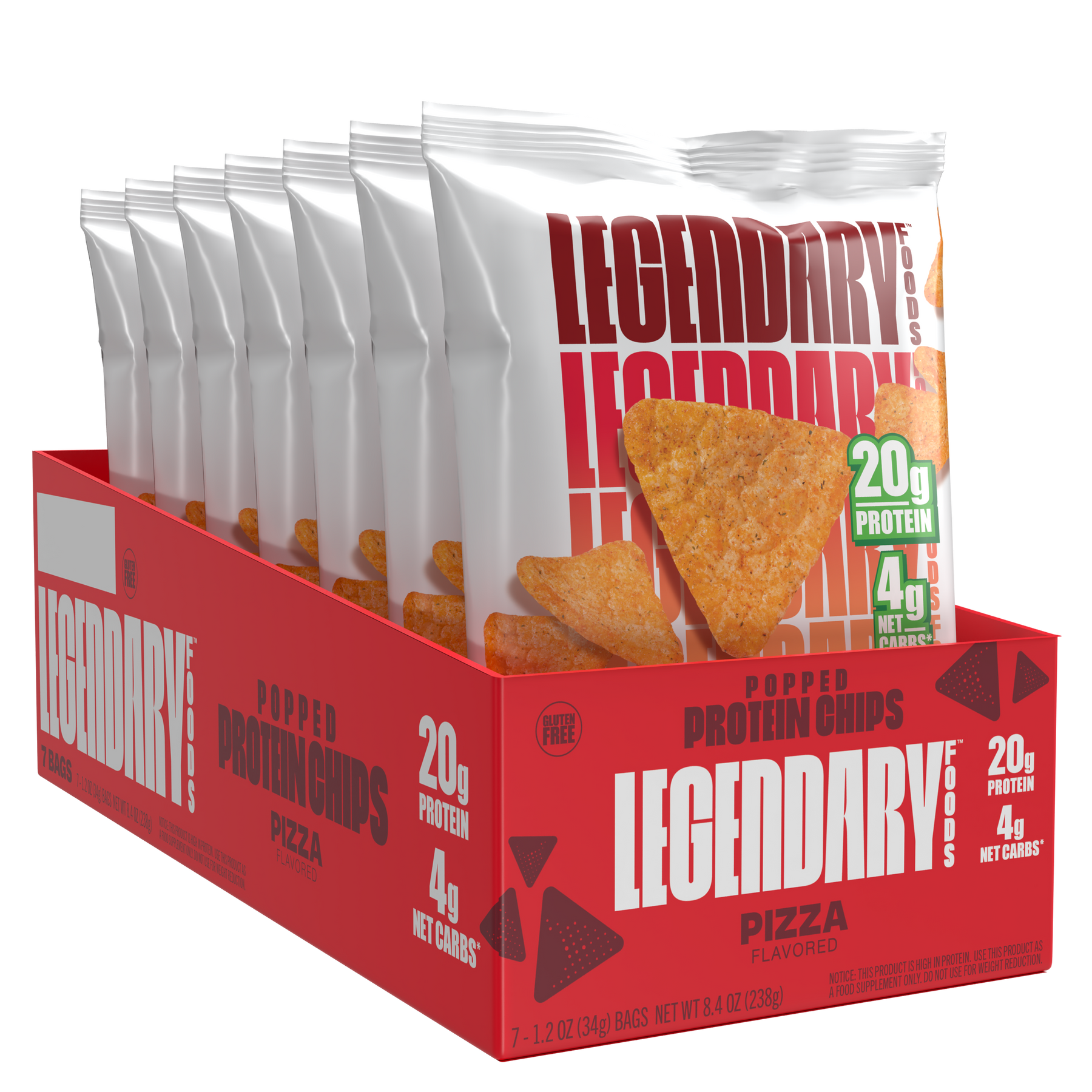 Legendary Foods - Popped Protein Chip - Box 7