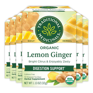 Traditional Medicinals - Lemon Ginger - 16 tea bags
