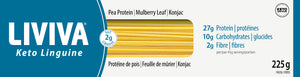 Liviva - Pâtes Keto Faibles en Glucides 225g - Linguine