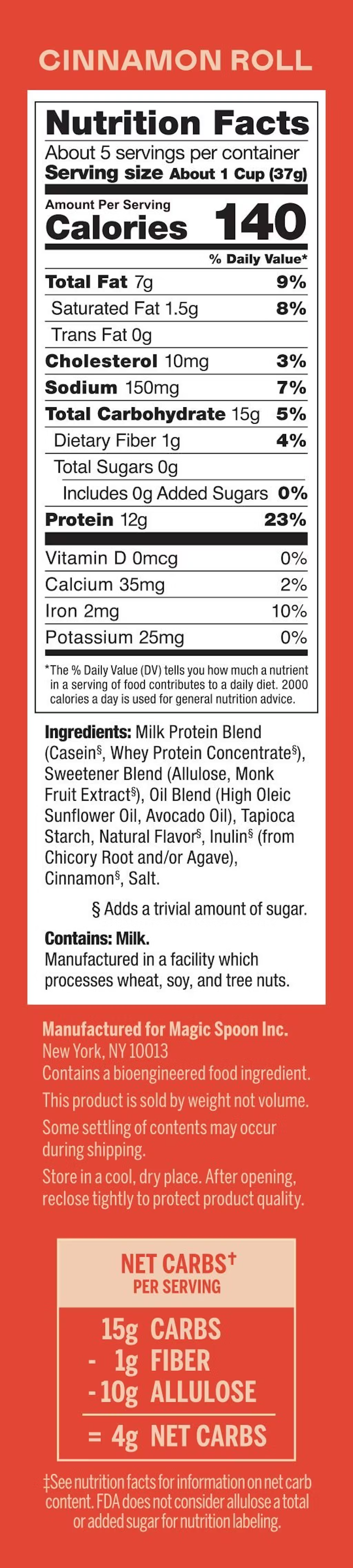 Magic Spoon - High Protein Grain Free Cereal - 7oz