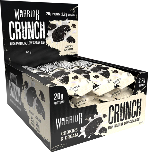 Warrior Crunch - Barre protéinée 64 g - Boîte de 12