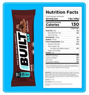 Built Protein Bar - 100% Real Chocolate - Zero Guilt 49g