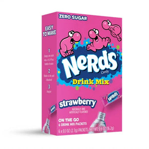 Nerds - Préparation pour boisson individuelle sans sucre - Paquet de 6