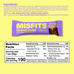 MissFits - Vegan Protein Bar 50g - Box 15