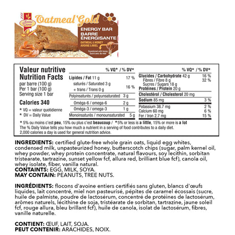 Oatmeal Gold - Energy Protein Bar 100g