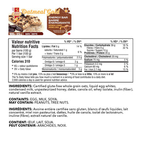 Oatmeal Gold - Energy Protein Bar 100g - Box 12