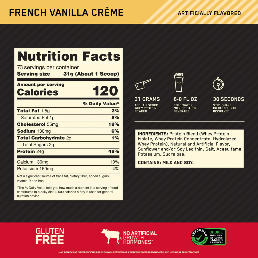 Optimum Nutrition 100% Whey Gold Standard 5lbs