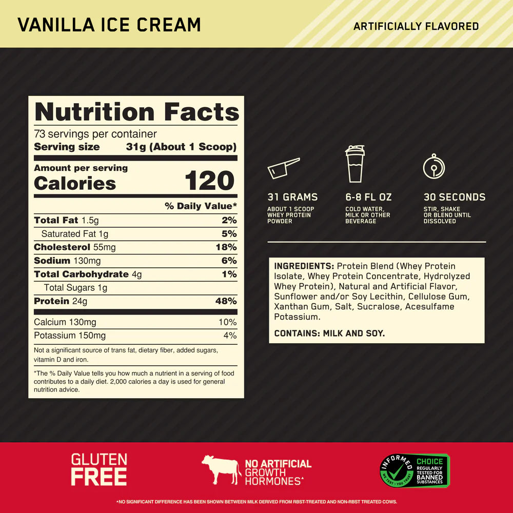 Optimum Nutrition 100% Whey Gold Standard 5lbs