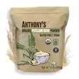 Bag of Anthony's Organic Psyllium Husk Powder on a white background