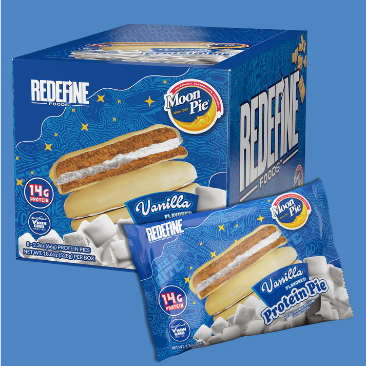 Redefine Foods - Tarte protéinée 70 g - Boîte de 8