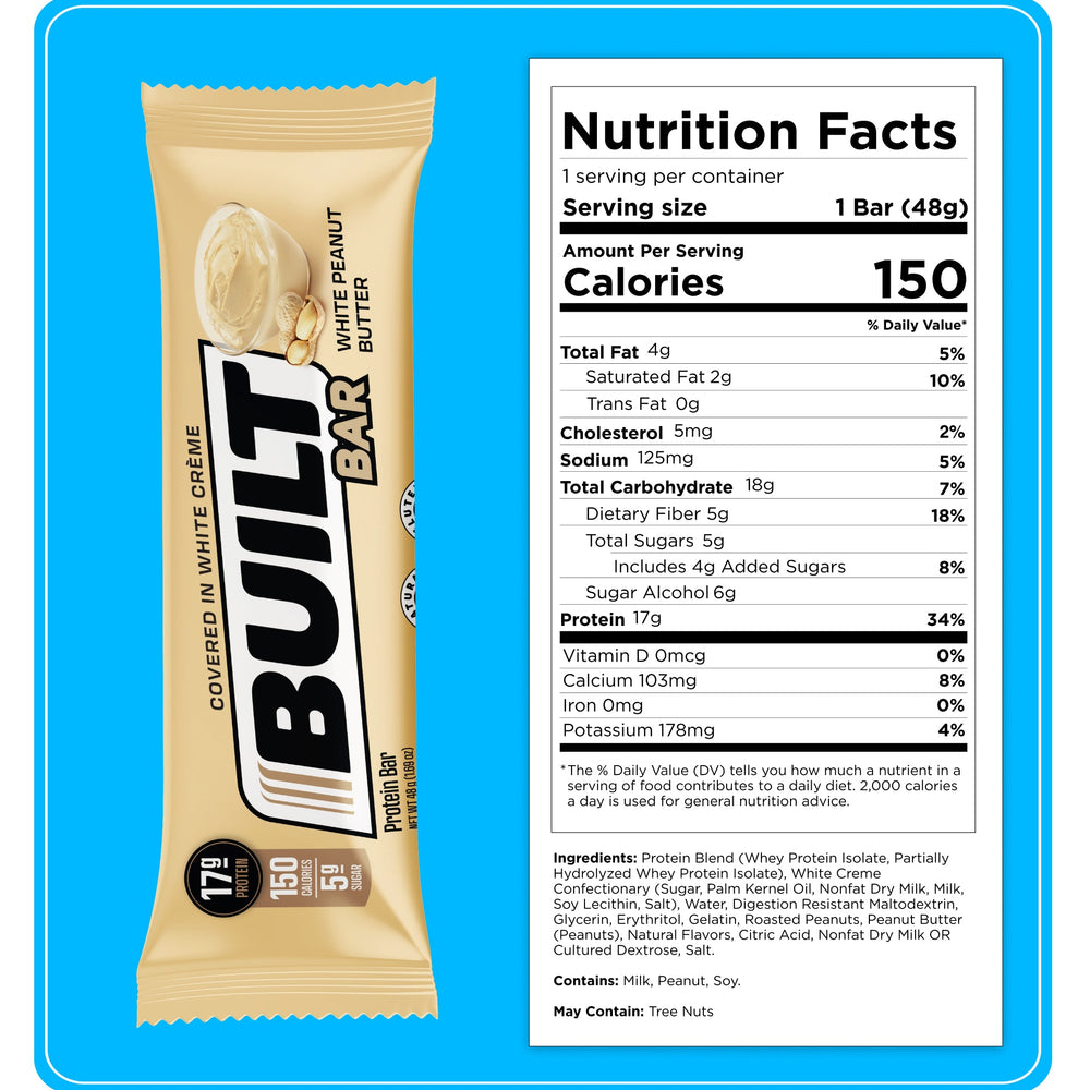 Built Protein Bar - 100% Real Chocolate - Zero Guilt 49g