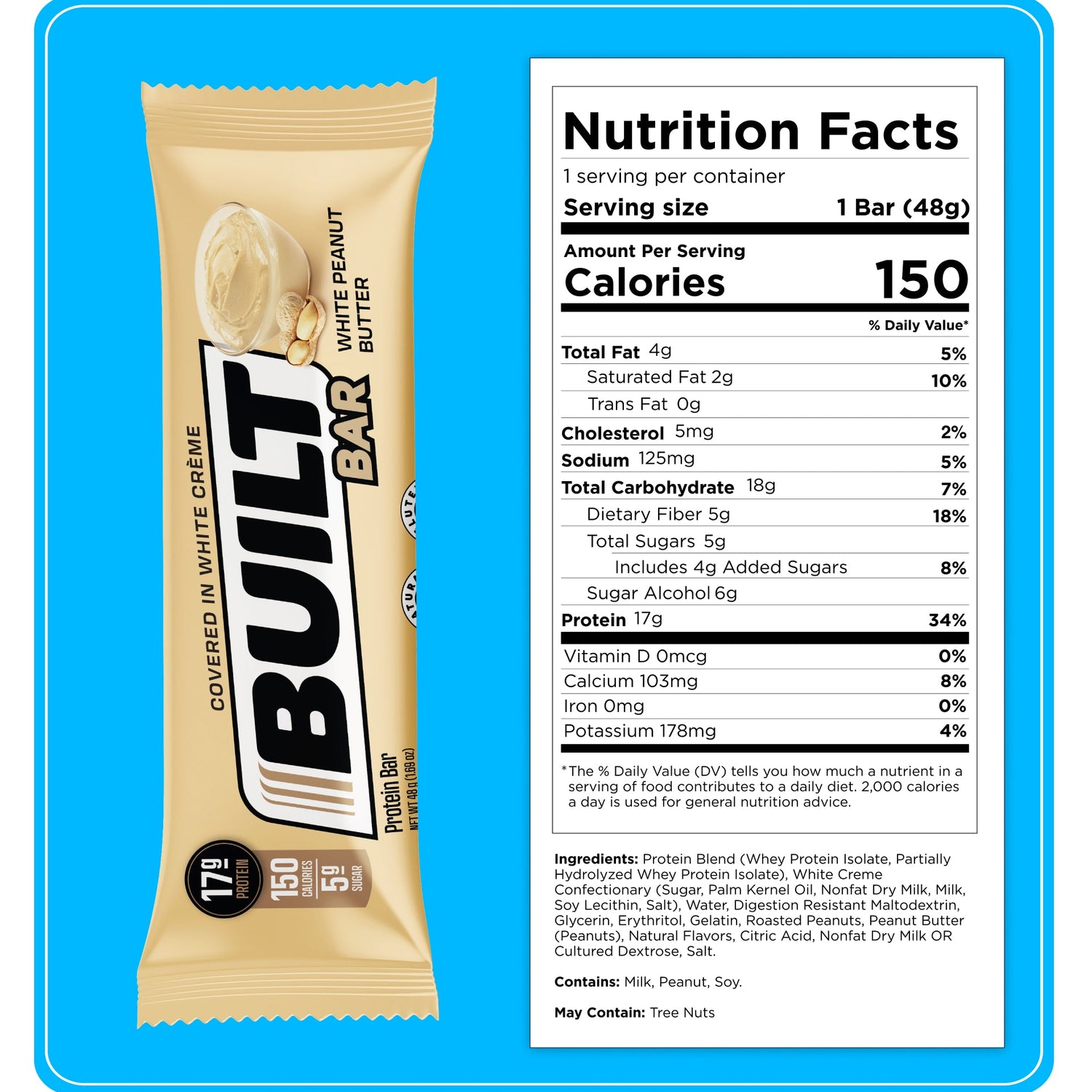 Built Protein Bar - 100% Real Chocolate - Zero Guilt 49g
