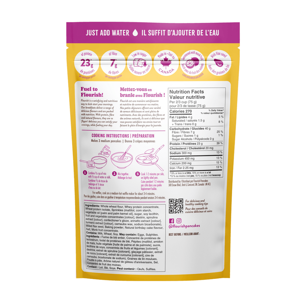 Flourish - Healthy Protein Pancake Mix - 430g