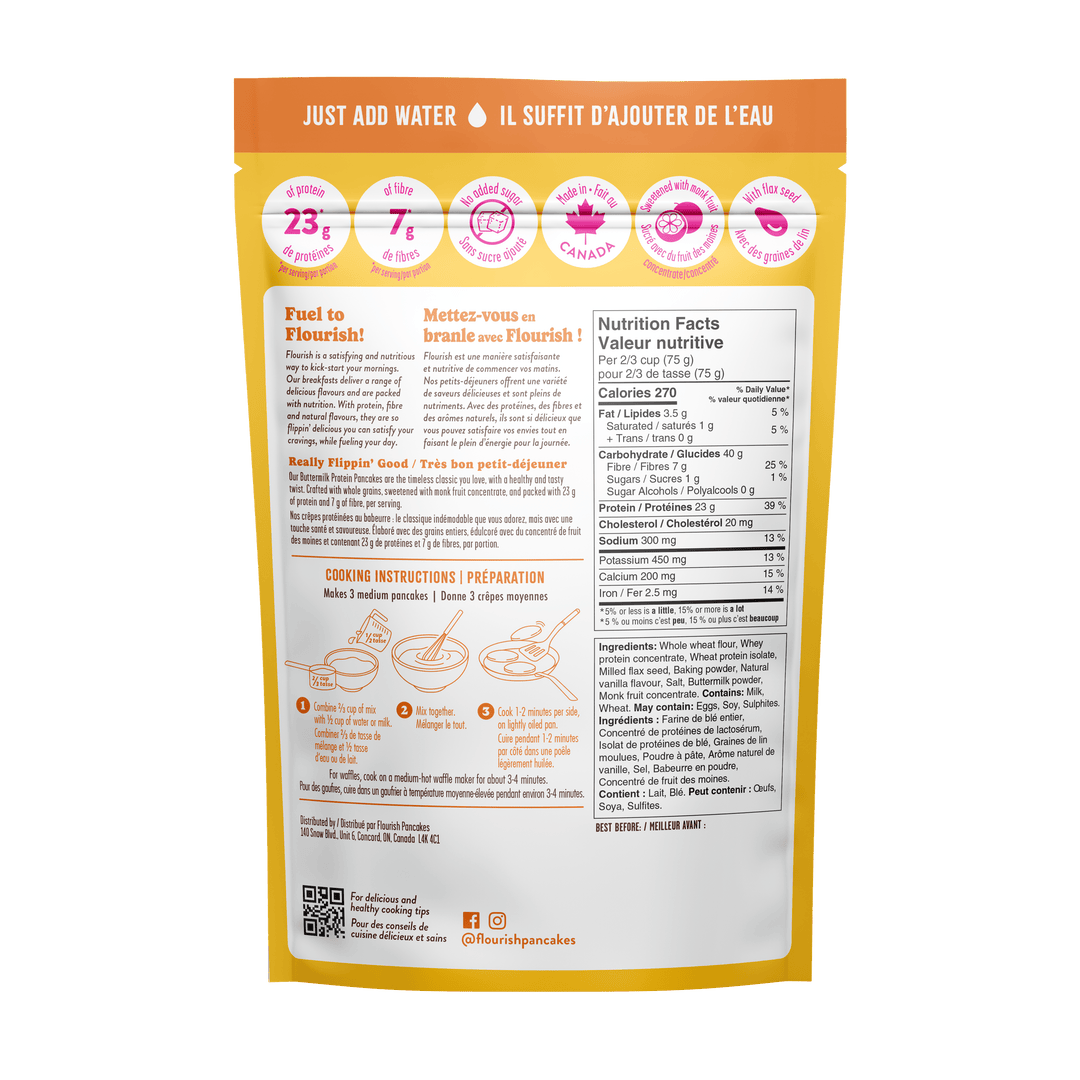 Flourish - Healthy Protein Pancake Mix - 430g