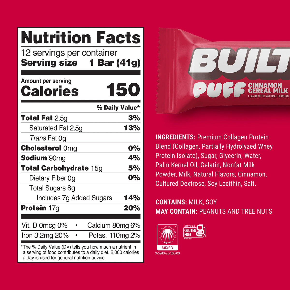 Built Bar Puffs Canada - Limited Edition Protein Bar - 40g
