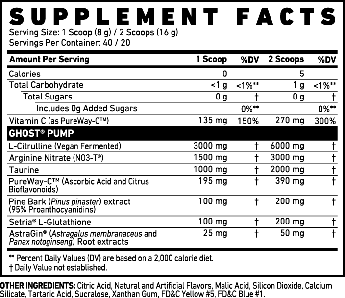 Ghost - Pump V2 Nitric Oxide - 40 serving