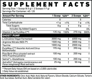 Ghost - Pump V2 Nitric Oxide - 40 serving