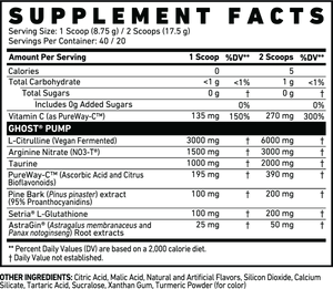 Ghost - Pump V2 Nitric Oxide - 40 serving