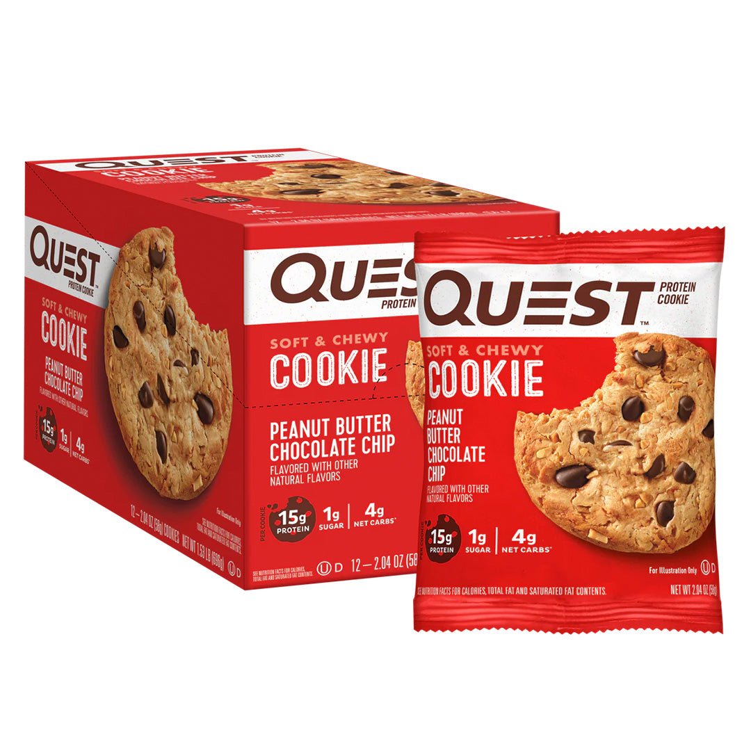 Quest Nutrition cookies Peanut Butter Chocolate Chips box