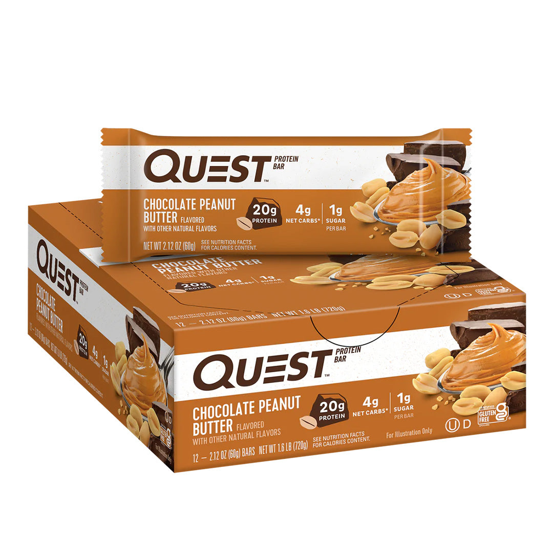 Quest Nutrition protein bar box - Chocolate Peanut Butter